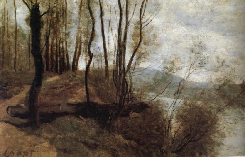 Corot Camille Path on the Rlo France oil painting art